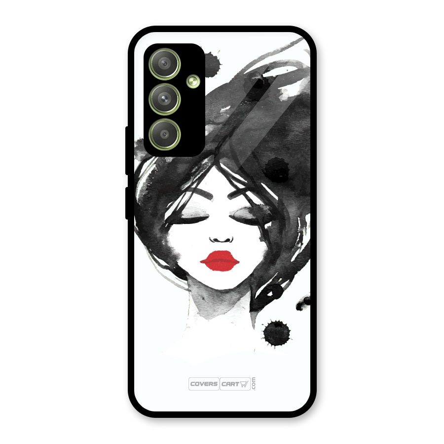 Sassy Girl Glass Back Case for Galaxy A54