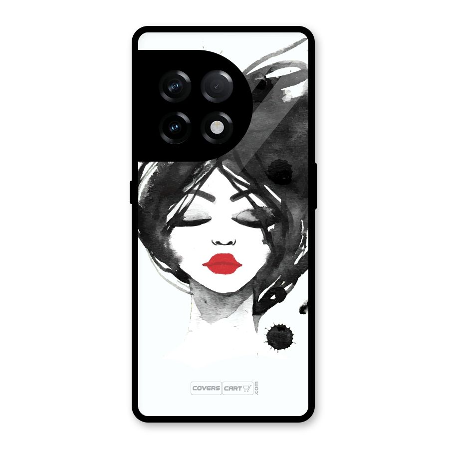Sassy Girl Glass Back Case for OnePlus 11R