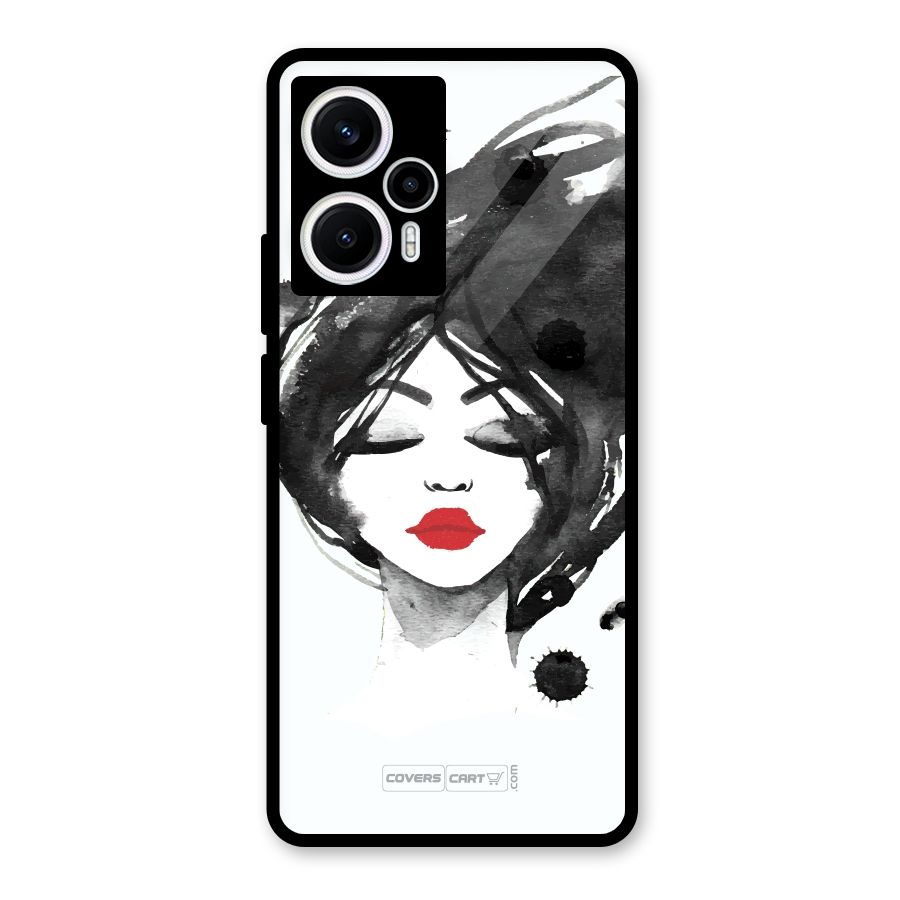 Sassy Girl Glass Back Case for Poco F5