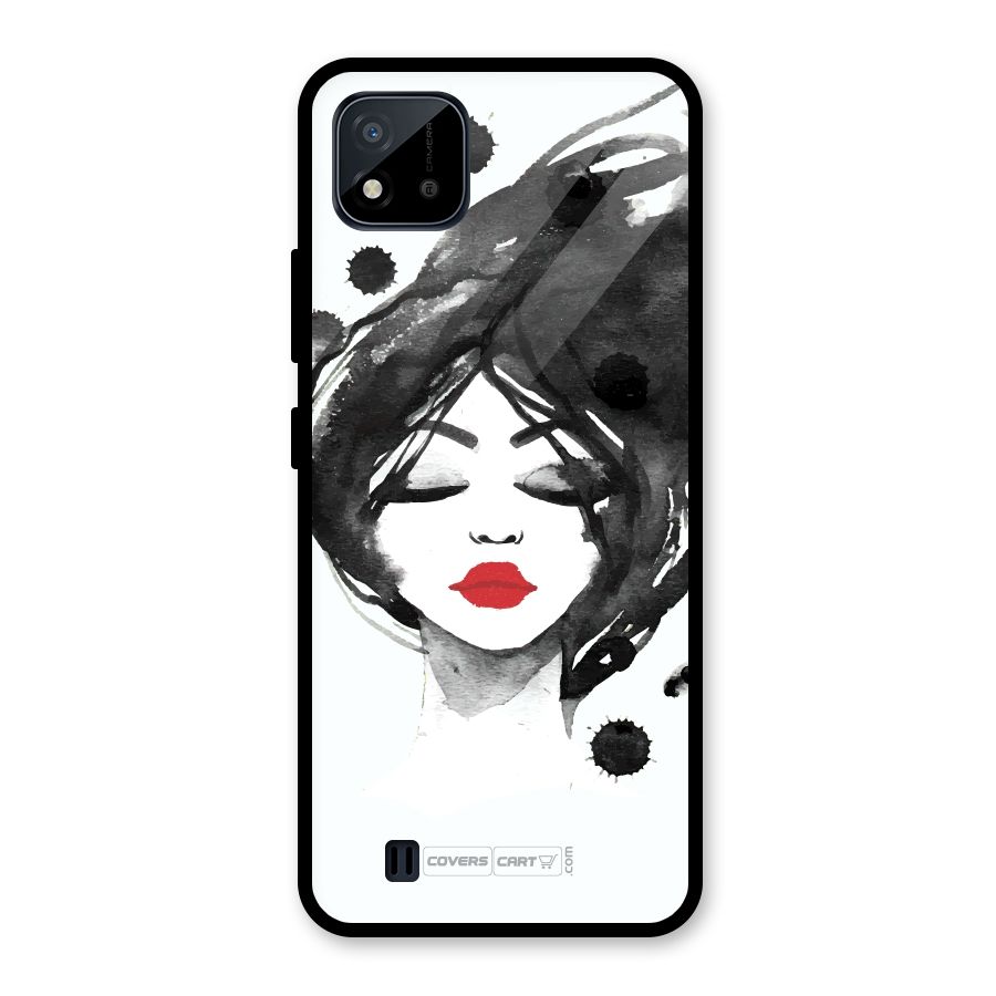 Sassy Girl Glass Back Case for Realme C11 2021