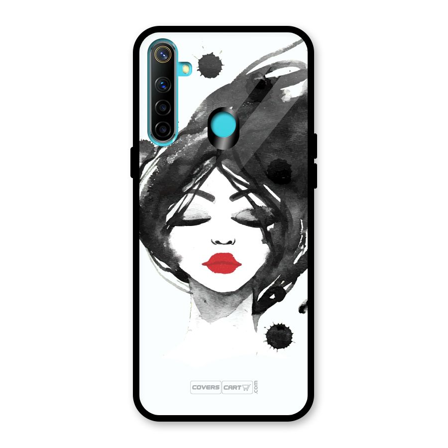 Sassy Girl Glass Back Case for Realme Narzo 10