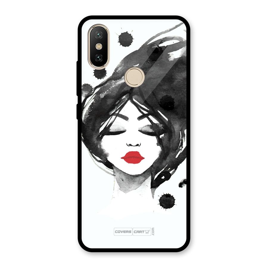 Sassy Girl Glass Back Case for Redmi A2