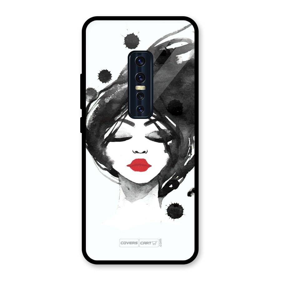 Sassy Girl Glass Back Case for Vivo V17 Pro