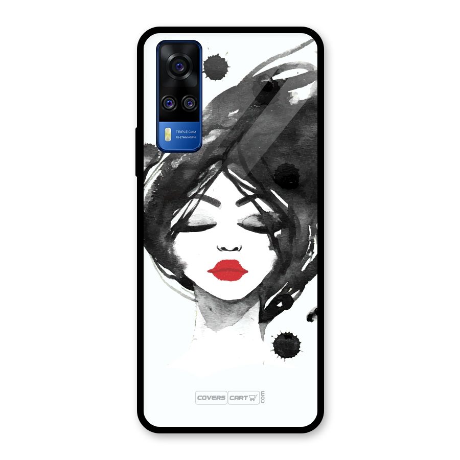Sassy Girl Glass Back Case for Vivo Y31
