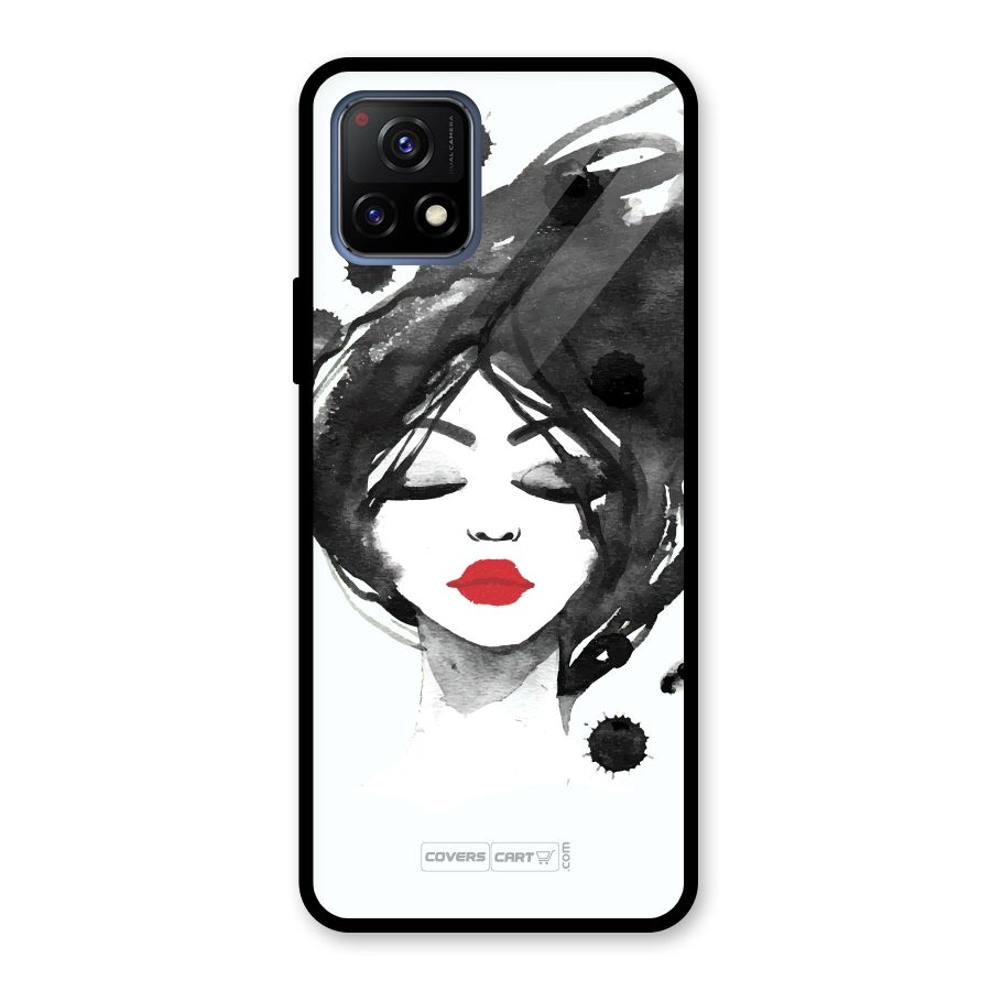Sassy Girl Glass Back Case for Vivo Y72 5G