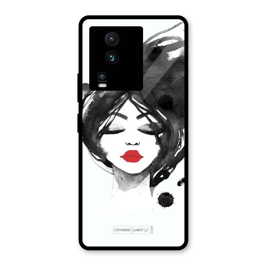 Sassy Girl Glass Back Case for Vivo iQOO Neo 7 Pro