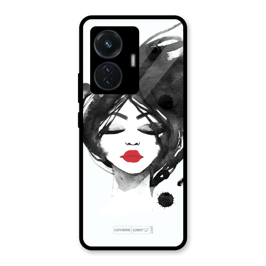 Sassy Girl Glass Back Case for iQOO Z6 44W