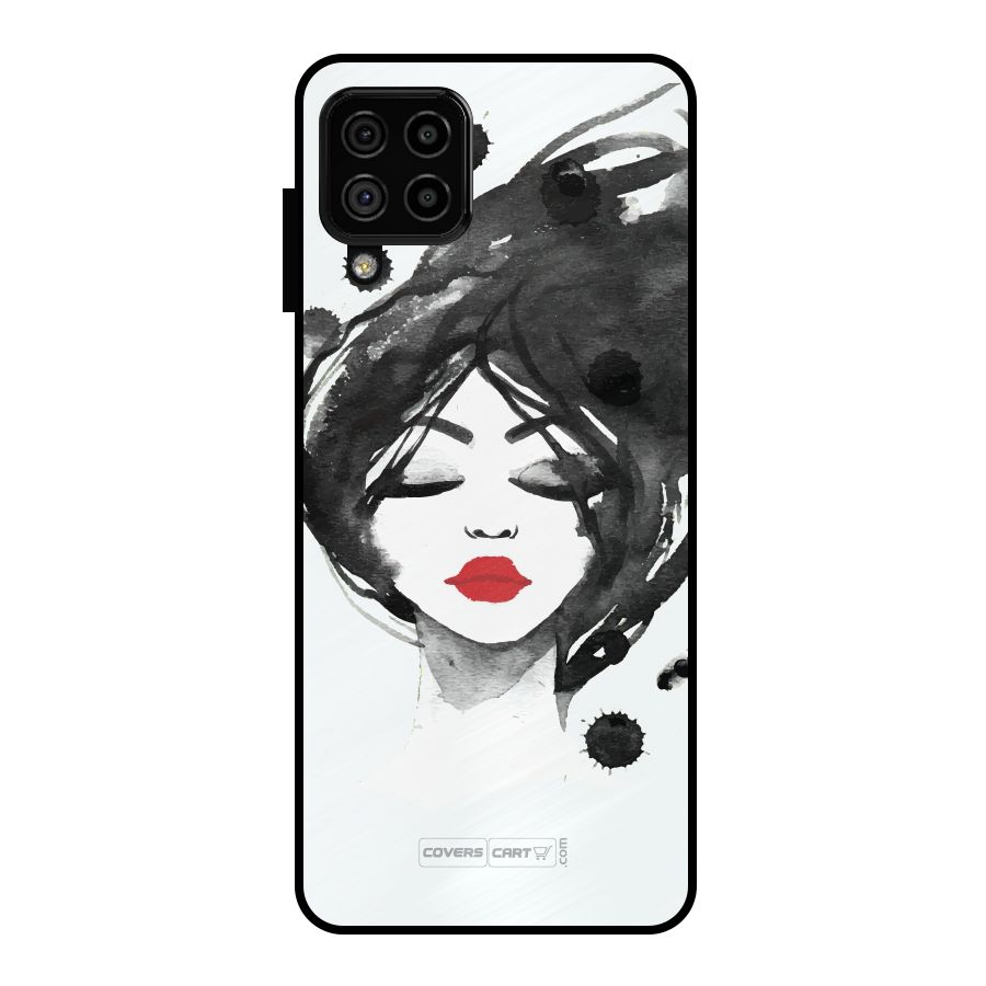 Sassy Girl Metal Back Case for Galaxy A22 4G