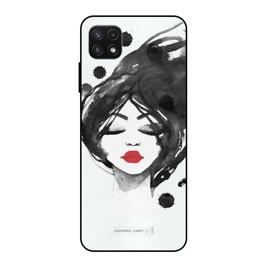 Sassy Girl Metal Back Case for Galaxy A22 5G