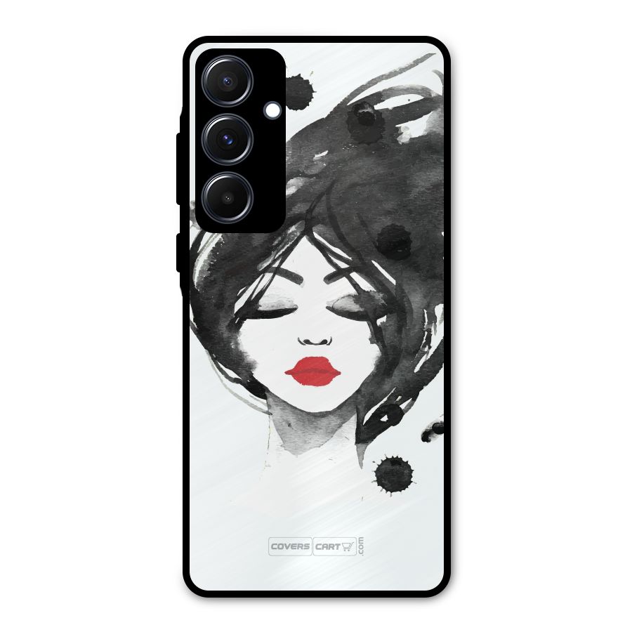 Sassy Girl Metal Back Case for Galaxy A55