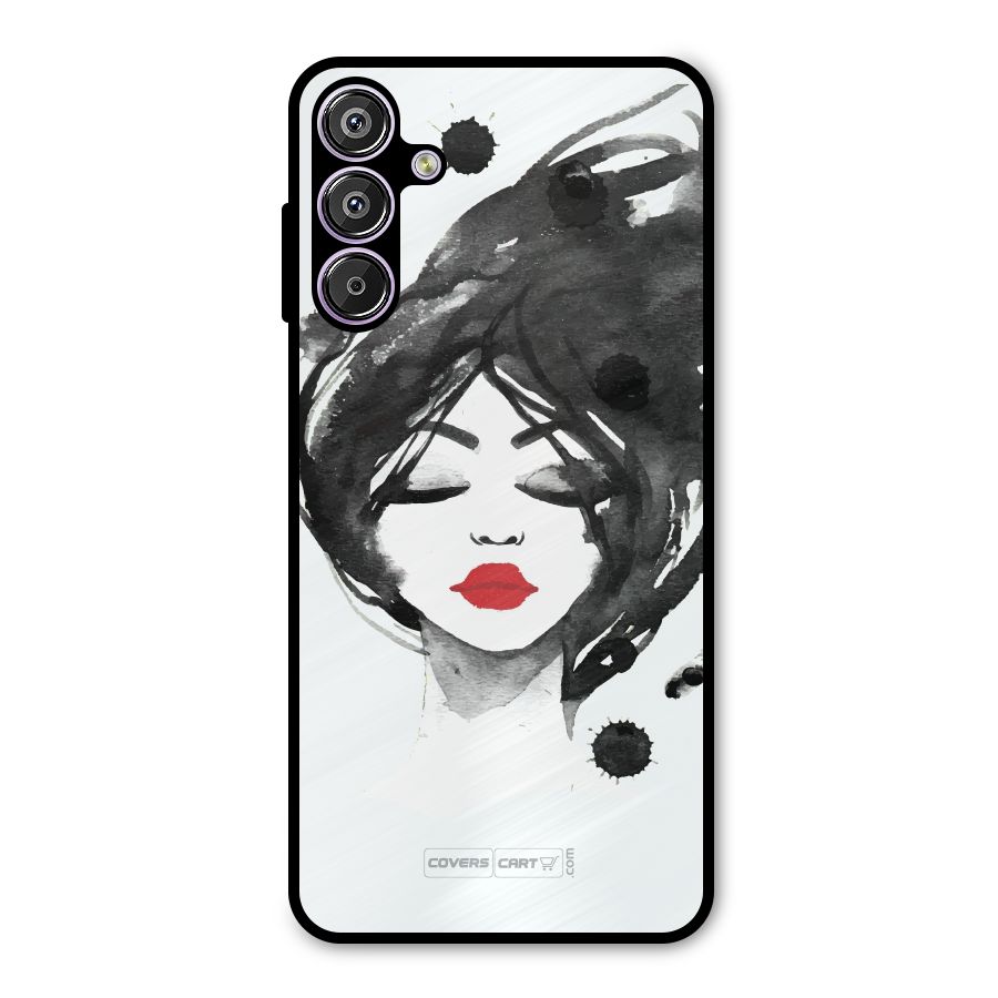 Sassy Girl Metal Back Case for Galaxy F15