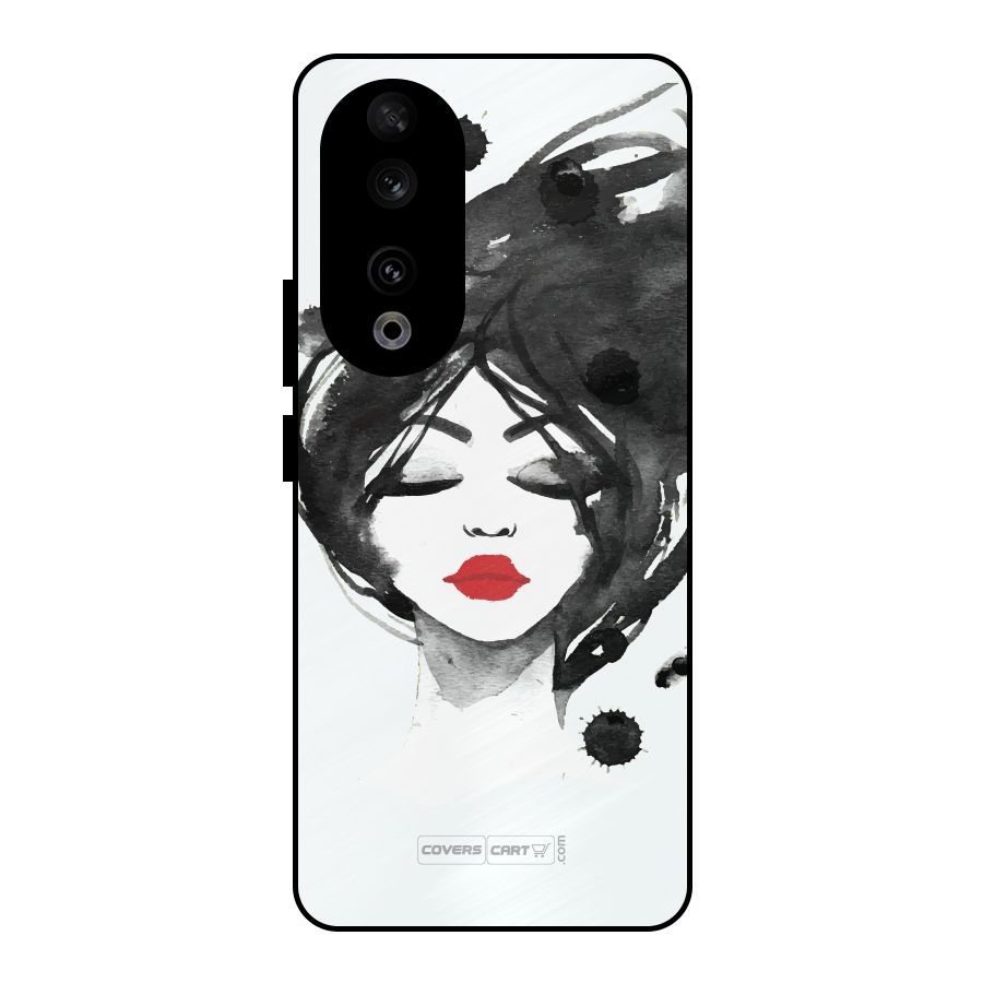 Sassy Girl Metal Back Case for Honor 90