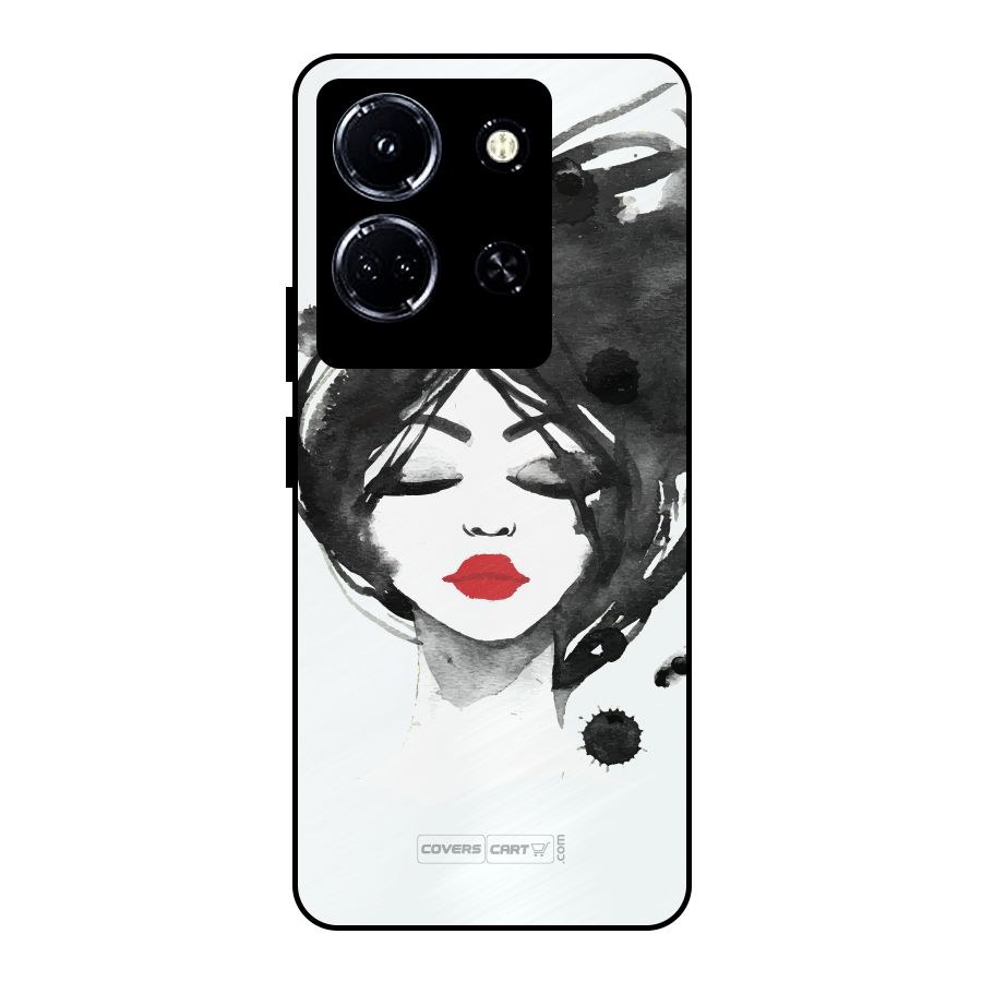 Sassy Girl Metal Back Case for Infinix Note 30 5G