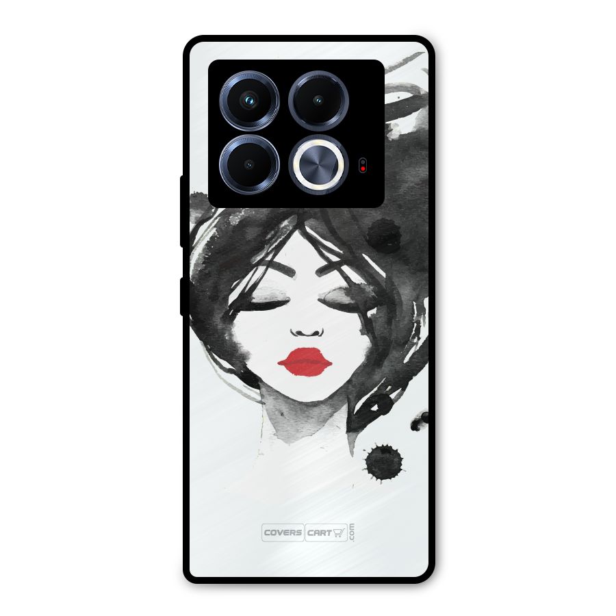 Sassy Girl Metal Back Case for Infinix Note 40 5G