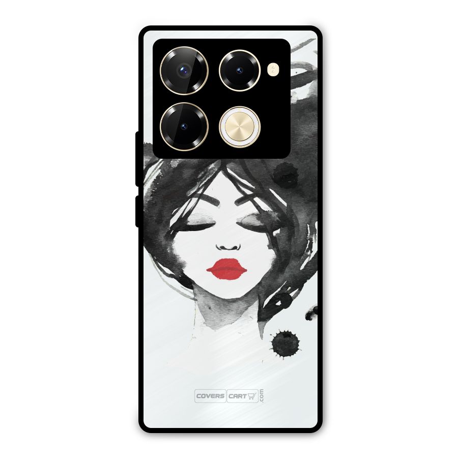 Sassy Girl Metal Back Case for Infinix Note 40 Pro Plus