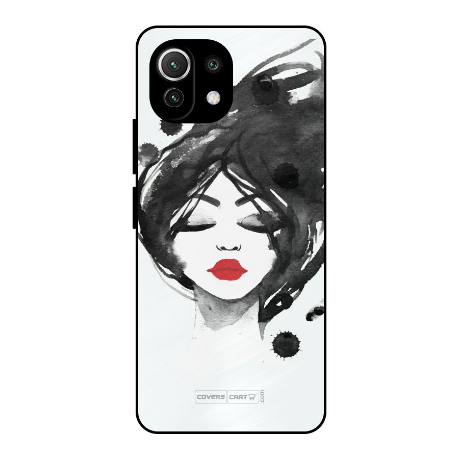 Sassy Girl Metal Back Case for Mi 11 Lite