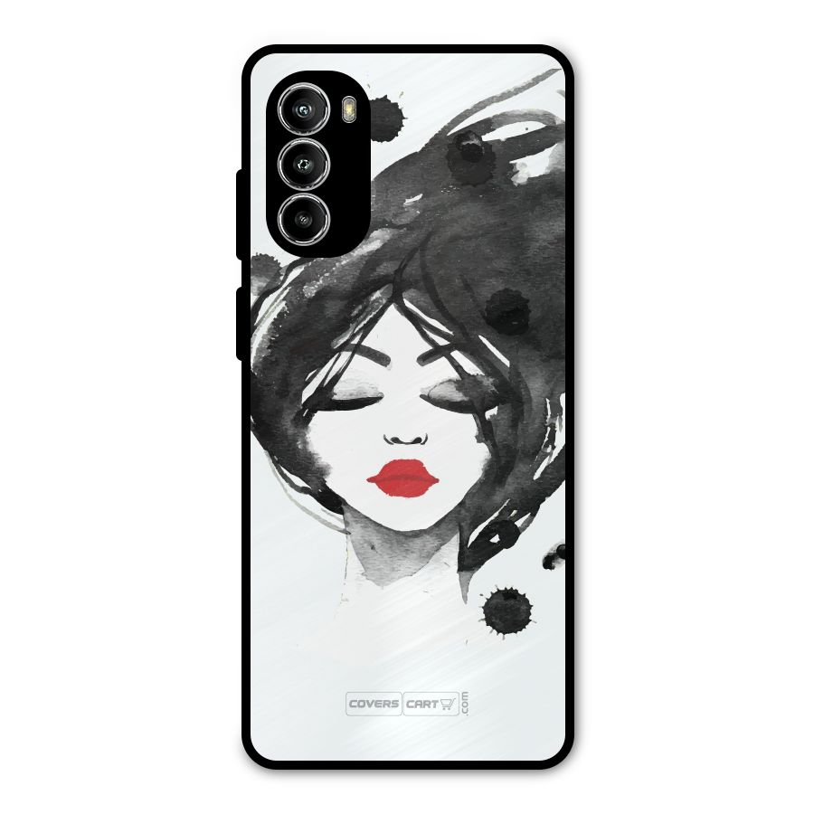 Sassy Girl Metal Back Case for Moto G52