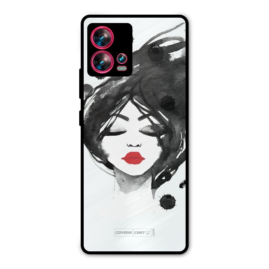 Sassy Girl Metal Back Case for Motorola Edge 30 Fusion