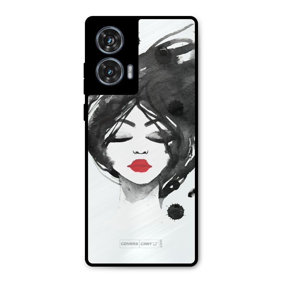 Sassy Girl Metal Back Case for Motorola Edge 50 Fusion