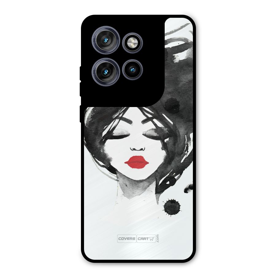 Sassy Girl Metal Back Case for Motorola Edge 50 Neo