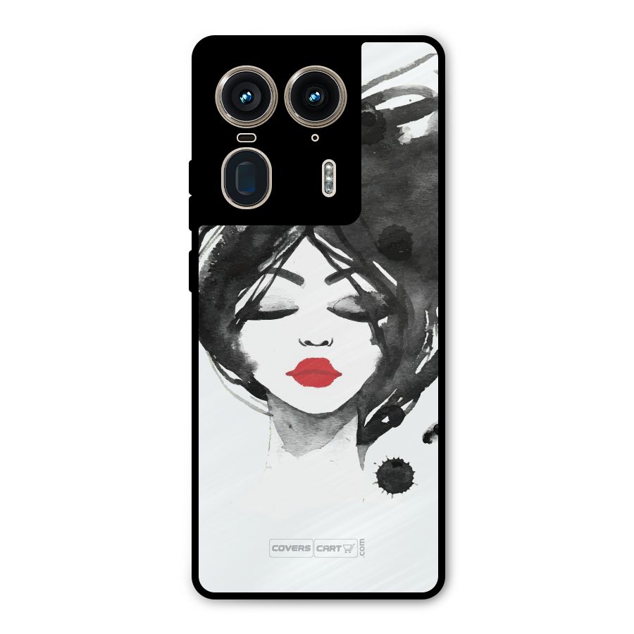 Sassy Girl Metal Back Case for Motorola Edge 50 Ultra