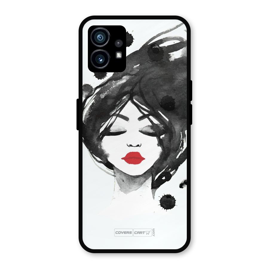 Sassy Girl Metal Back Case for Nothing Phone 1