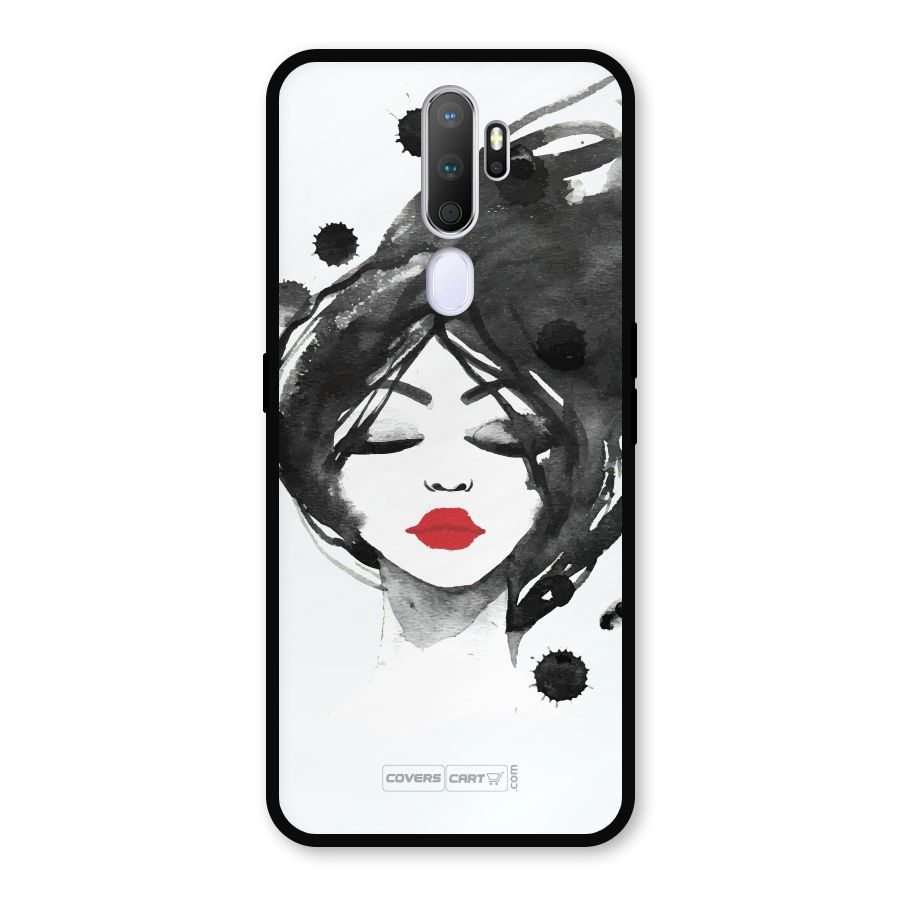Sassy Girl Metal Back Case for Oppo A9 (2020)
