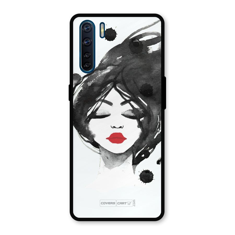 Sassy Girl Metal Back Case for Oppo F15