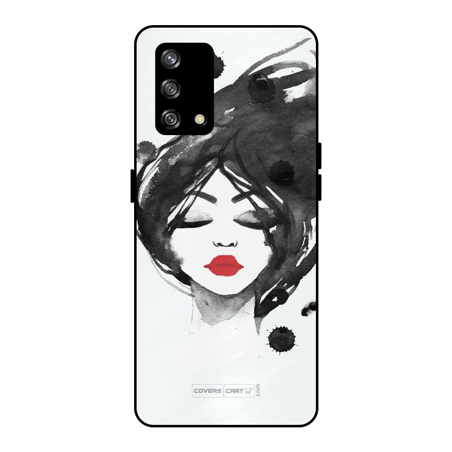 Sassy Girl Metal Back Case for Oppo F19