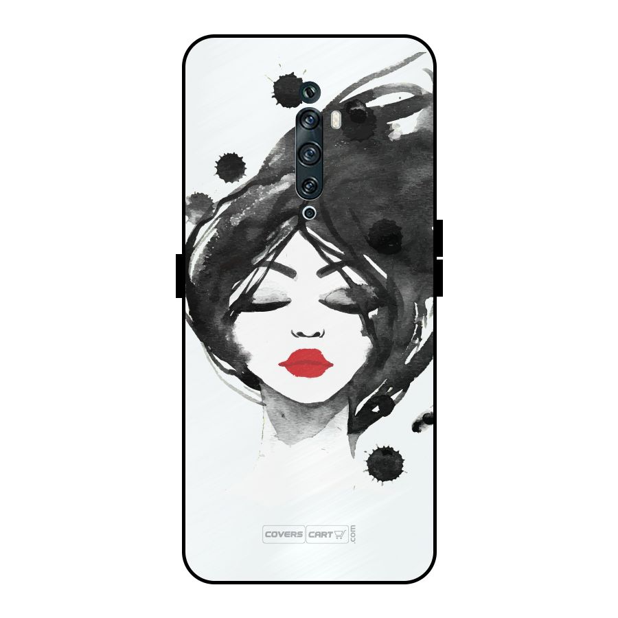 Sassy Girl Metal Back Case for Oppo Reno2 Z