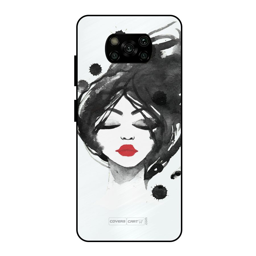 Sassy Girl Metal Back Case for Poco X3