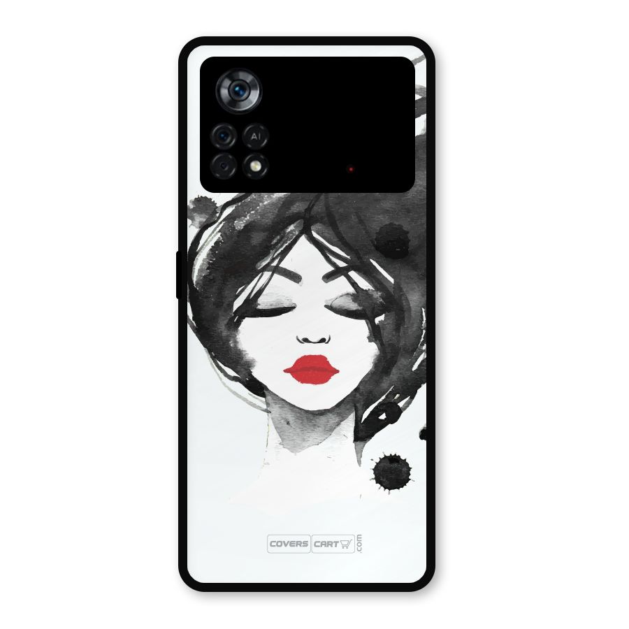 Sassy Girl Metal Back Case for Poco X4 Pro 5G