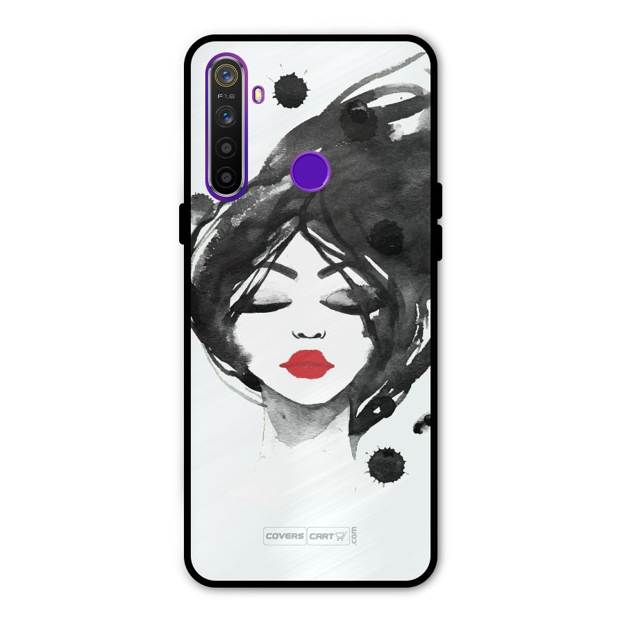 Sassy Girl Metal Back Case for Realme 5i