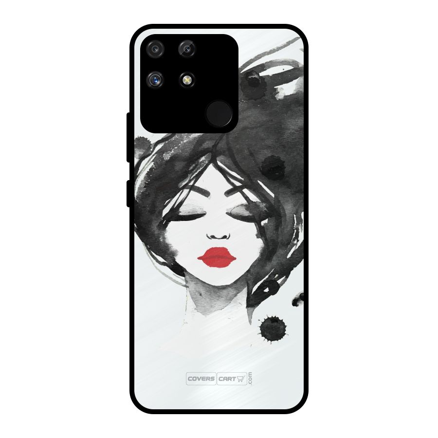 Sassy Girl Metal Back Case for Realme Narzo 50A
