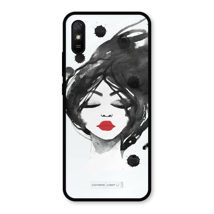Sassy Girl Metal Back Case for Redmi 9i
