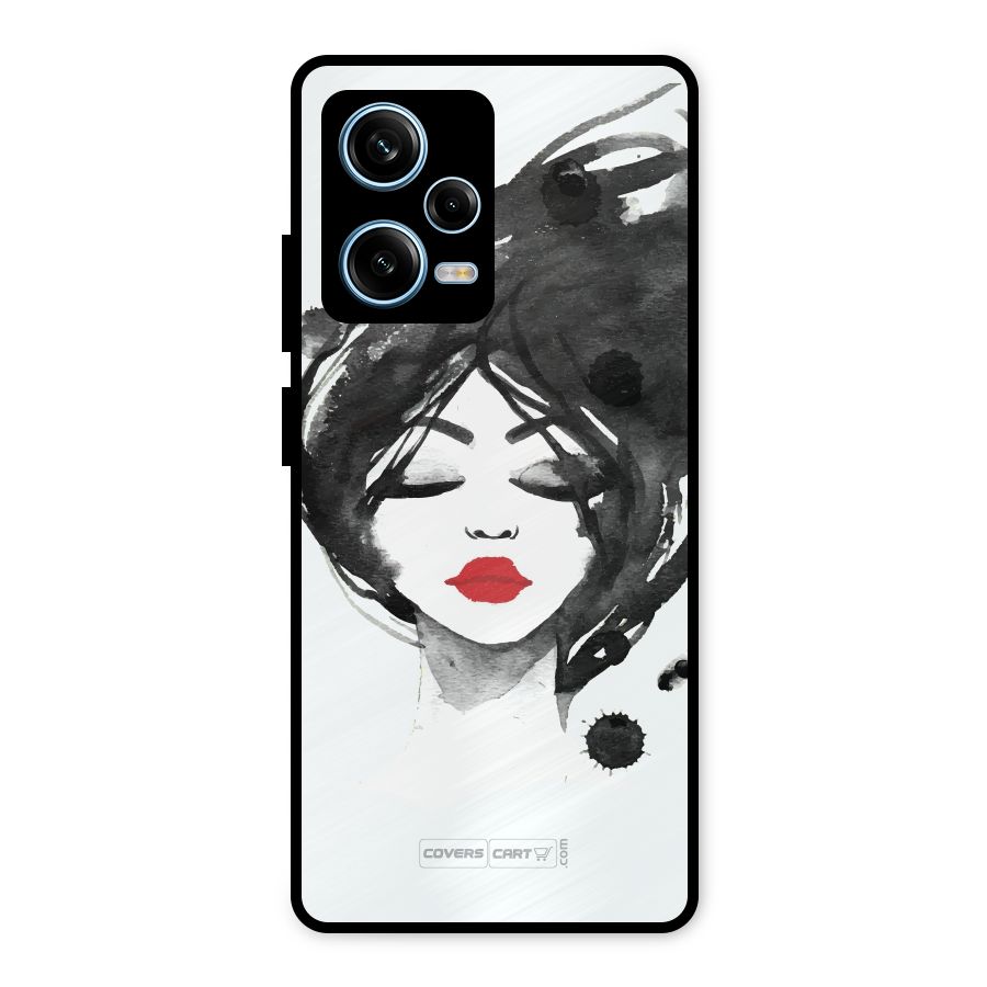 Sassy Girl Metal Back Case for Redmi Note 12 Pro