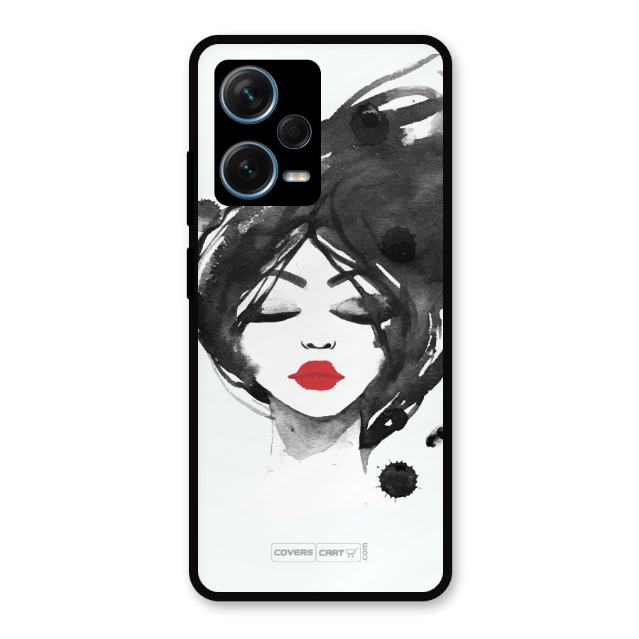 Sassy Girl Metal Back Case for Redmi Note 12 Pro Plus 5G
