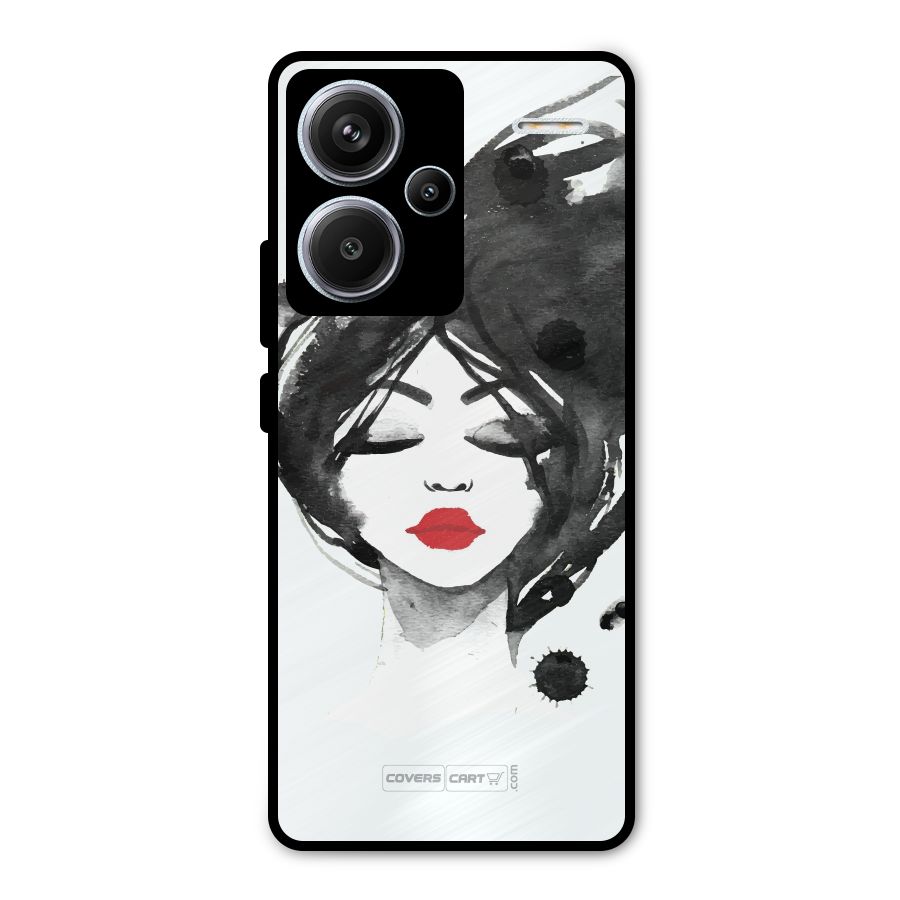Sassy Girl Metal Back Case for Redmi Note 13 Pro Plus
