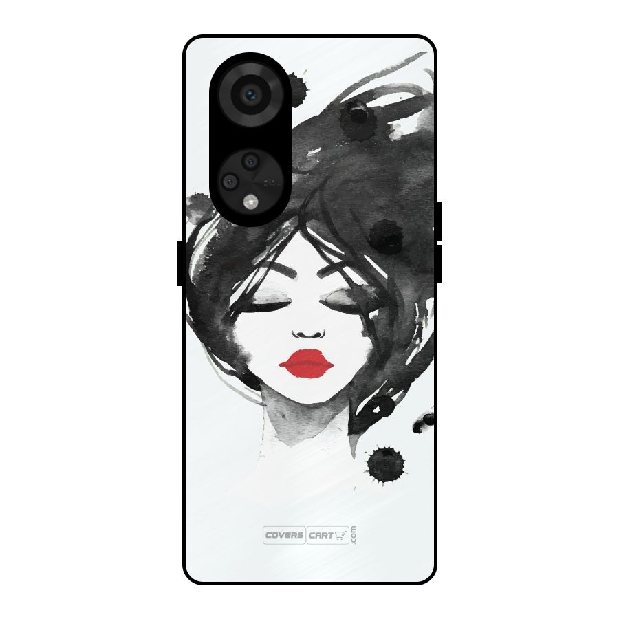 Sassy Girl Metal Back Case for Reno8 T 5G