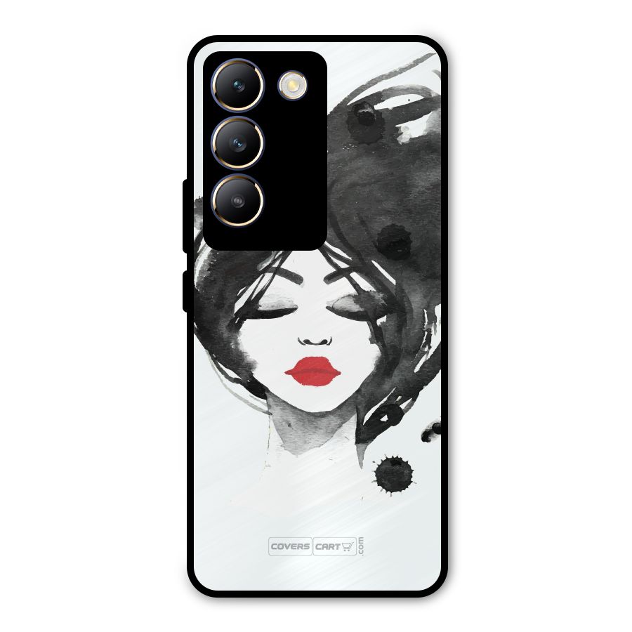 Sassy Girl Metal Back Case for Vivo T3 5G