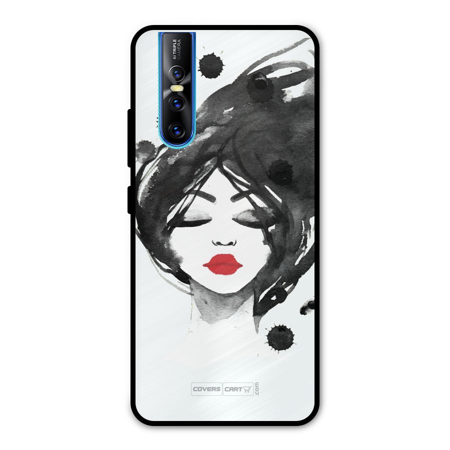 Sassy Girl Metal Back Case for Vivo V15 Pro