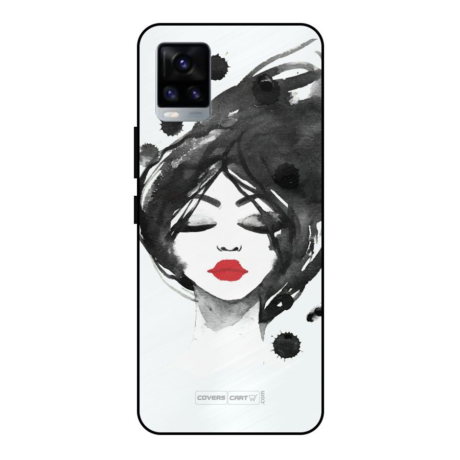 Sassy Girl Metal Back Case for Vivo V20 2021