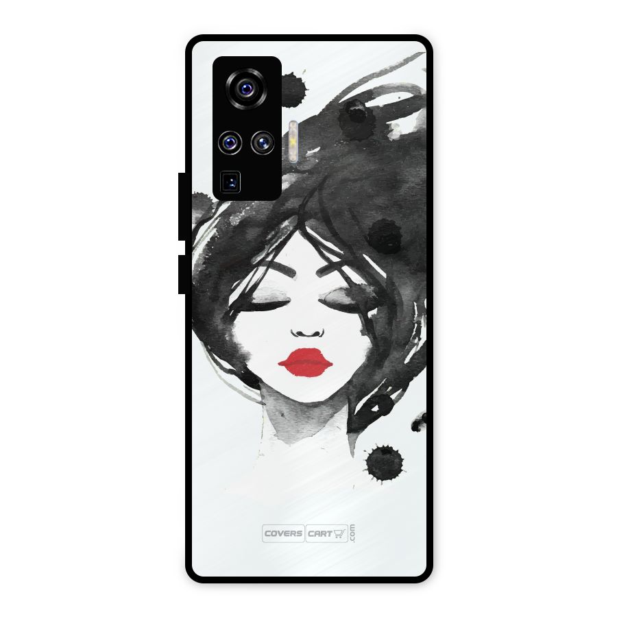 Sassy Girl Metal Back Case for Vivo X50 Pro