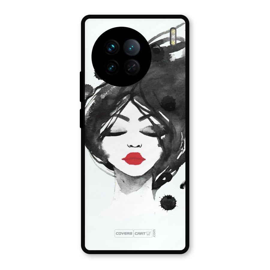 Sassy Girl Metal Back Case for Vivo X90