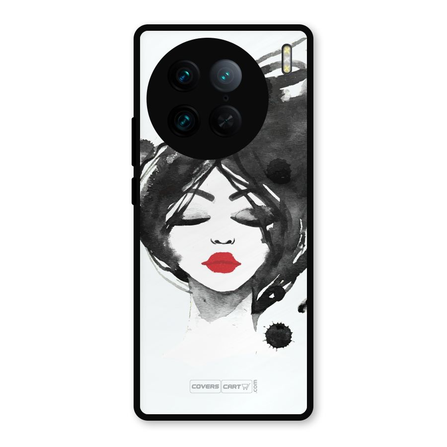 Sassy Girl Metal Back Case for Vivo X90 Pro