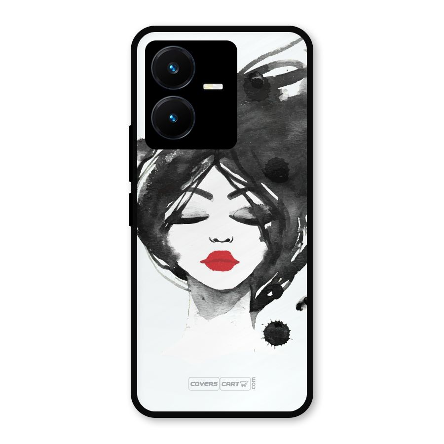 Sassy Girl Metal Back Case for Vivo Y22