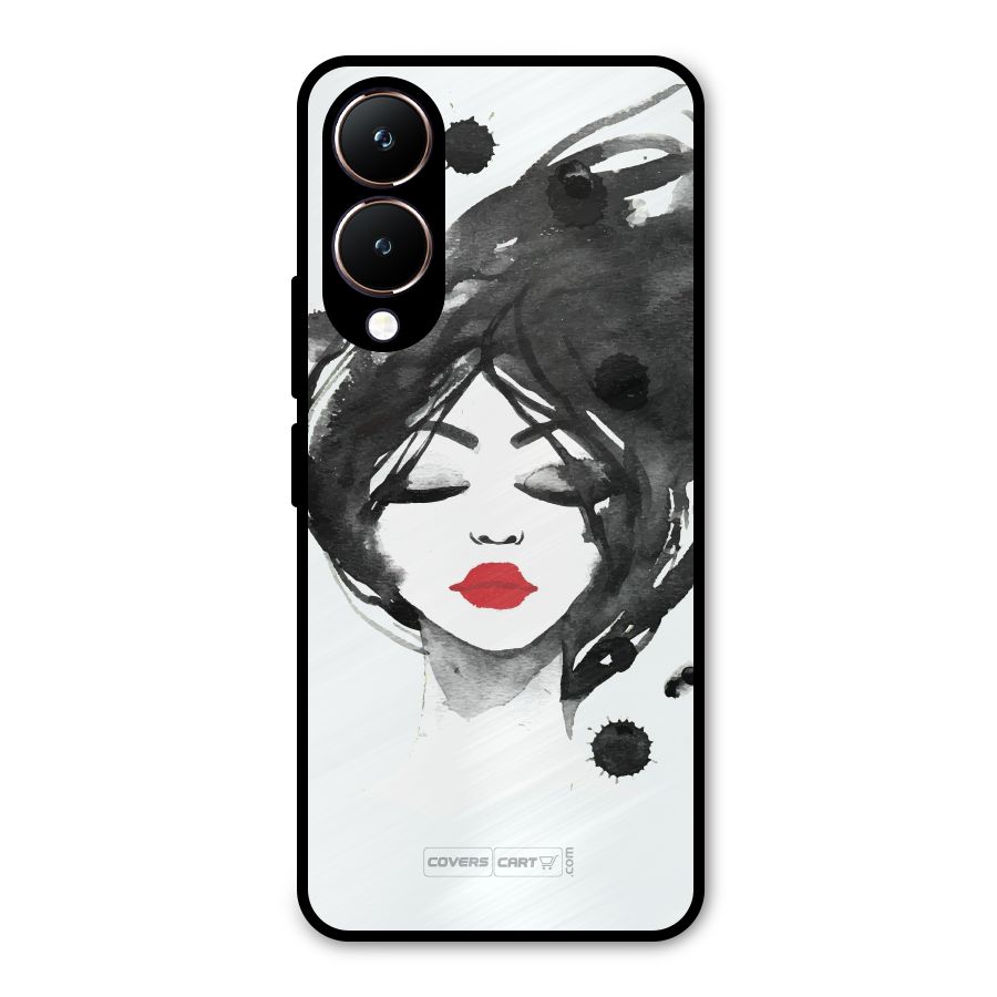 Sassy Girl Metal Back Case for Vivo Y28