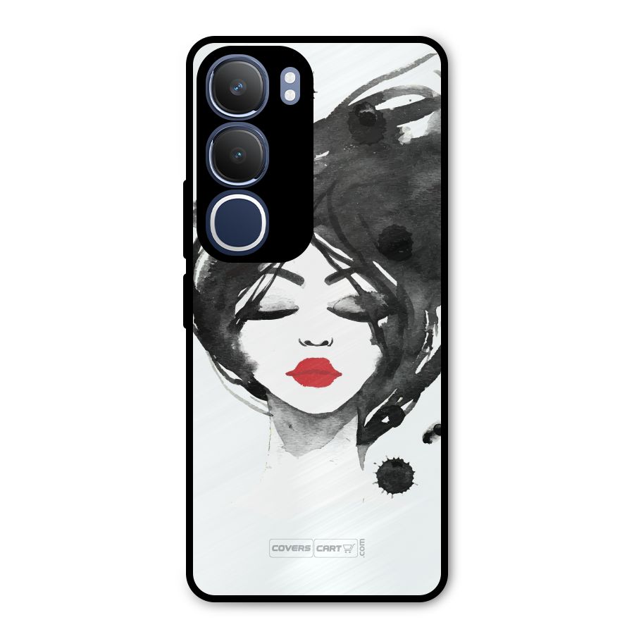 Sassy Girl Metal Back Case for Vivo Y29