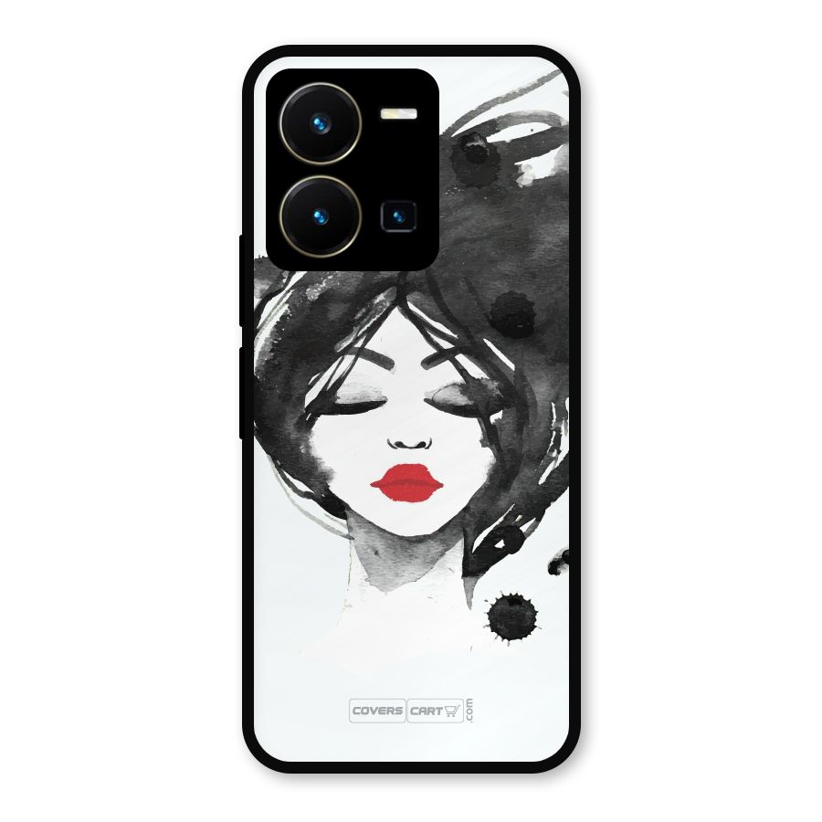 Sassy Girl Metal Back Case for Vivo Y35
