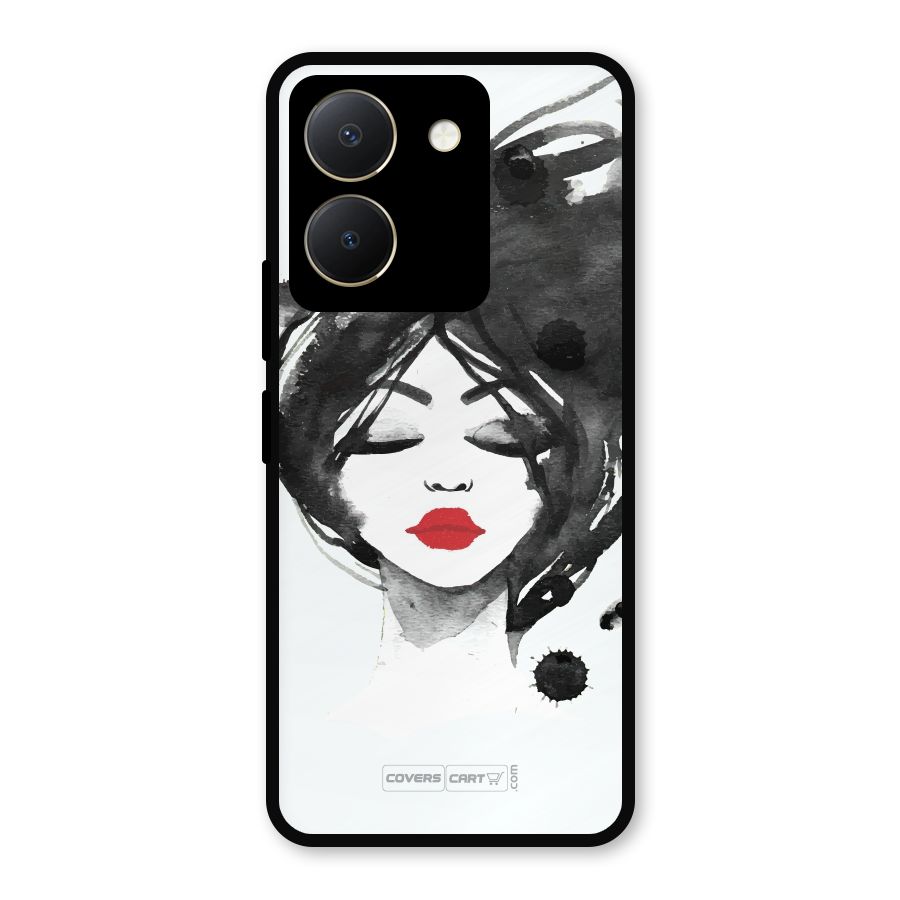 Sassy Girl Metal Back Case for Vivo Y36